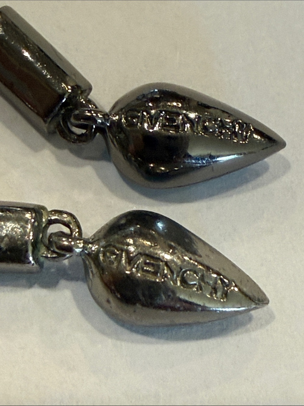 Givenchy Blue Crystal Drop Earrings - Picture 3 of 11